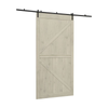 Pillar 2150 x 1000mm Washed Woodgrain PVC Barn Door Complete Kit