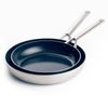 29c Blue Diamond 3-Ply Stainless Steel Non-Stick Frypan Set