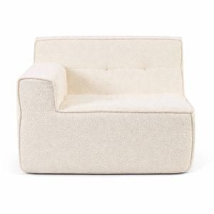 Grumpi Furniture Right Loungi Armchair - Boucle Ivory
