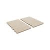 Surface Gard 13 x 67mm Beige Adhesive Rectangle Strip - 16 Pack