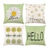 Catzon 4 Pcs Decorative Throw Pillow Covers with HD Printing for Home Decor