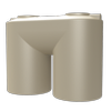 Melro Tanks 5000L Wheat Slimline 5010 Poly Water Tank