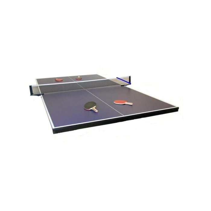 Table Tennis Ping Pong Table 19mm Top - Full Size - Placed on Pool Table