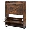Levede Shoe Cabinet 2 Flip Drawers Storage Organiser Removable Shelf Hallway