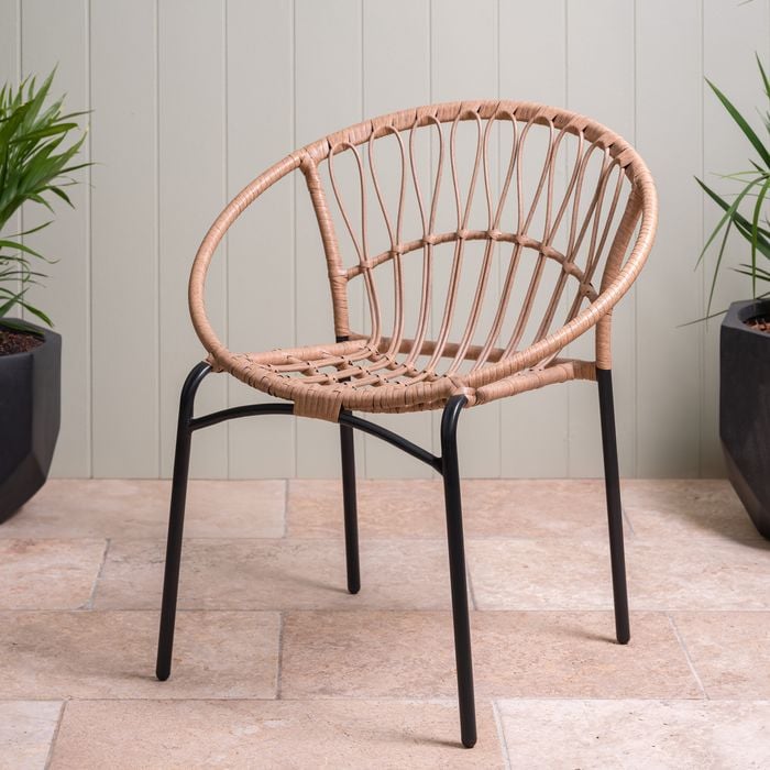 Marquee Rattan Wicker Chair - Natural - Bunnings Australia