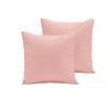 Bloomington Pair of Polyester Cotton European Pillowcases 65 x 65 cm Coral