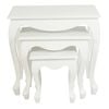 Centrum Furniture Queen Anne Nesting Table - Set of 3 - White
