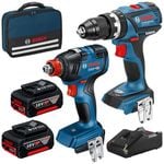 Bosch Blue 18V 2 Piece Brushless Combo Kit With 2 x 4.0Ah Li-Ion Batteries
