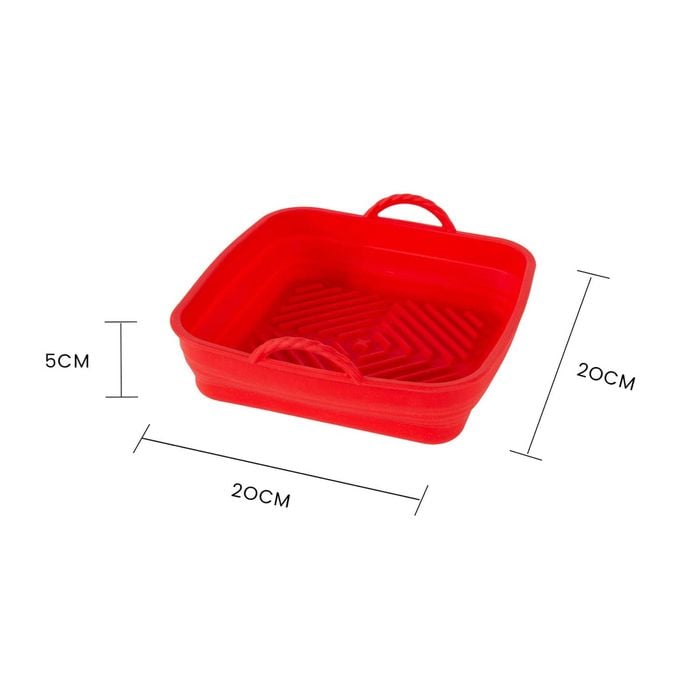 Cook Easy Collapsible Square Silicone Liner for Air Fryer, Oven & Microwave