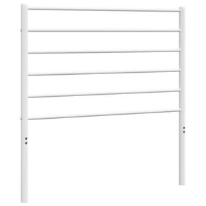 vidaXL Headboard Metal Bed Header Bedroom Furniture White 107 cm King Single