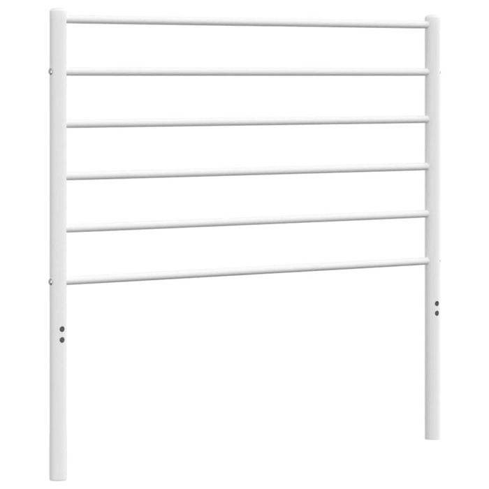vidaXL Headboard Metal Bed Header Bedroom Furniture White 107 cm King Single