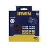 IRWIN 125mm 8H Quick Fit Mixed Random Orbital Sanding Discs - 50 Pack