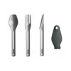 Decathlon - 3-Piece Stainless-Steel Cutlery Set, Spoon-Fork-Knife, Storage Box - One Size