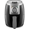 Compact 2L Air Fryer, 1000W Power, 60-Min Timer, No Oil, Dishwasher-Safe, Black