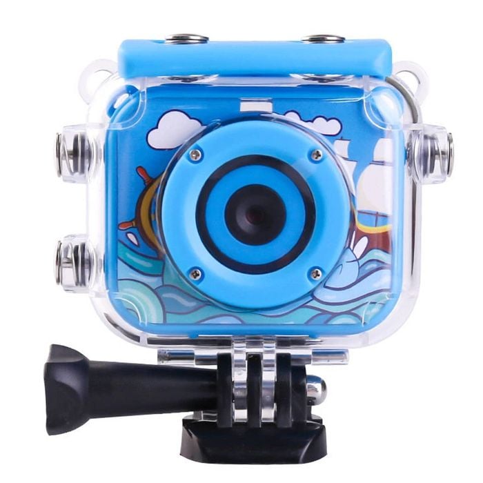 1080p FHD Kids Action Sports Camera 30M Waterproof - Blue