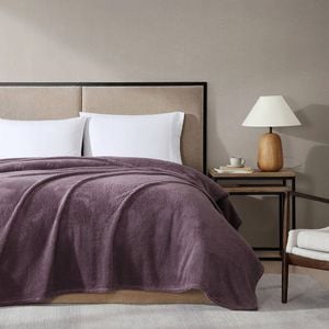 Ardor Boudoir Polyester Teddy Fleece Blanket Mauve 245x240cm
