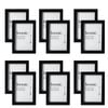 12PK Unigift A3 Iconic MDF Glass Photo Frame Photo Holder - Black
