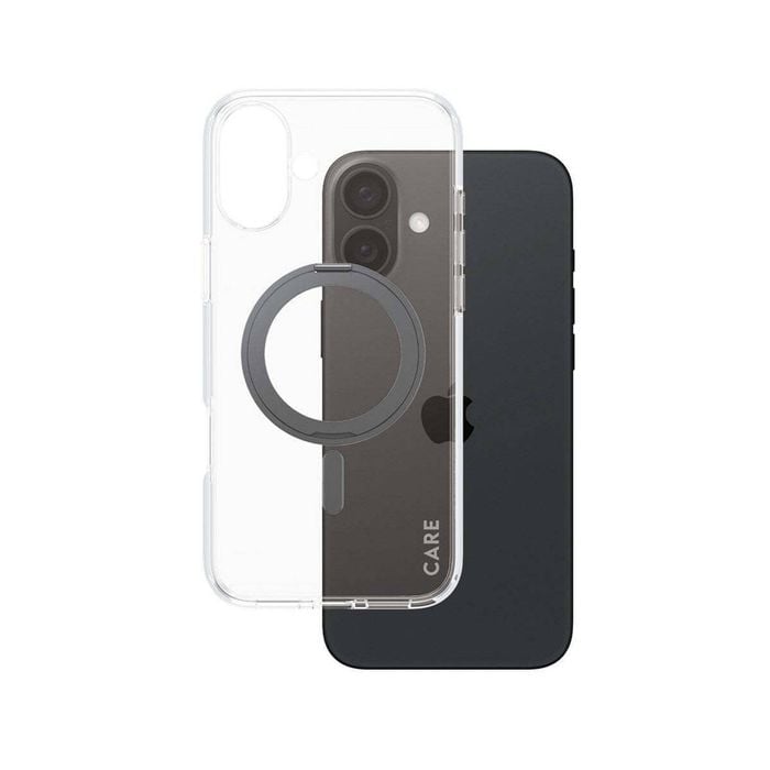 PanzerGlass CARE Feature MagSafe Case w/ Kickstand For iPhone 16 Plus Black