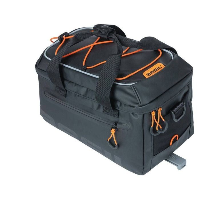 Basil Miles Tarpaulin Trunkbag Mik Black Orange 7l Black/orange