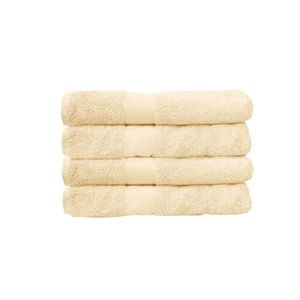 Bath Towel Set 4 Pce Perfect Touch Plaster (Cream) 69 x 142cm