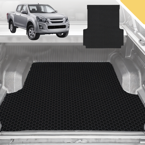Outback GT 6D Pro Ute Tub Mat for Isuzu D-Max Crew Cab RG 2020-Current (with Spray on Liner or no Liner) - Black