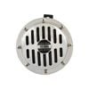 Round Disc Car Horn, High Frequency, 1950's Bosch Style 12v Chrome