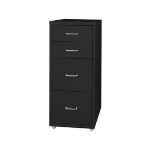 Levede 4 Drawer Office Drawers Cabinet Storage Cabinets Steel Rack Home Black