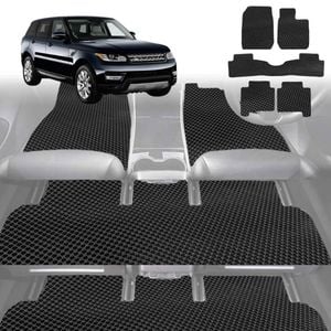 6D Diamond Car Floor Mats for Land Rover Range Rover Sport 2014-Current-Ultimate Set-Black-Outback GT