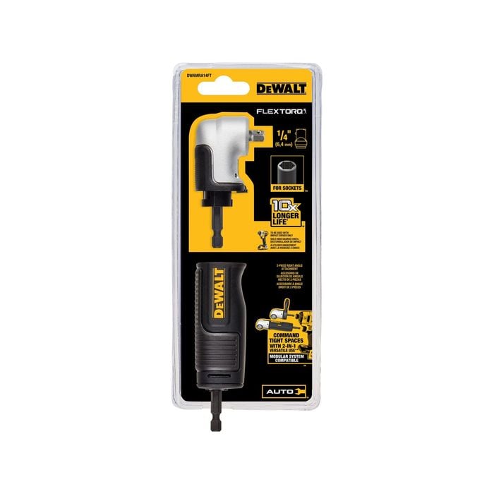DEWALT 1/4" Flextorq Square Drive Modular Right Angle Attachment