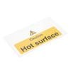 Vogue Caution Hot Surface Sign Safety Warning Commercial Kitchen Restaurant Signage
