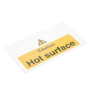 Vogue Caution Hot Surface Sign Safety Warning Commercial Kitchen Restaurant Signage