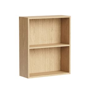 Kaboodle 800-899mm Honey Oak Customisable Shallow Wall Open Shelf