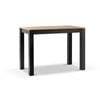 Balmoral Outdoor 1.5m Rectangle Teak Top Aluminium Bar Table Charcoal