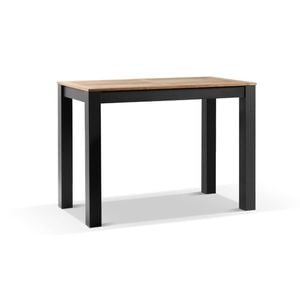 Balmoral Outdoor 1.5m Rectangle Teak Top Aluminium Bar Table Charcoal