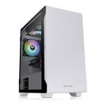 Thermaltake S100 Snow Edition Tempered Glass Micro-ATX - White [CA-1Q9-00S6WN-00]