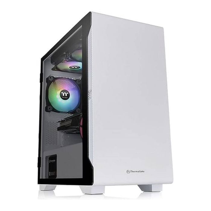 Thermaltake S100 Snow Edition Tempered Glass Micro-ATX - White [CA-1Q9-00S6WN-00]