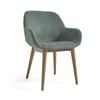 Konna chair in green & dark ash
