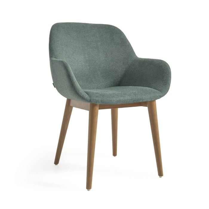 Konna chair in green & dark ash