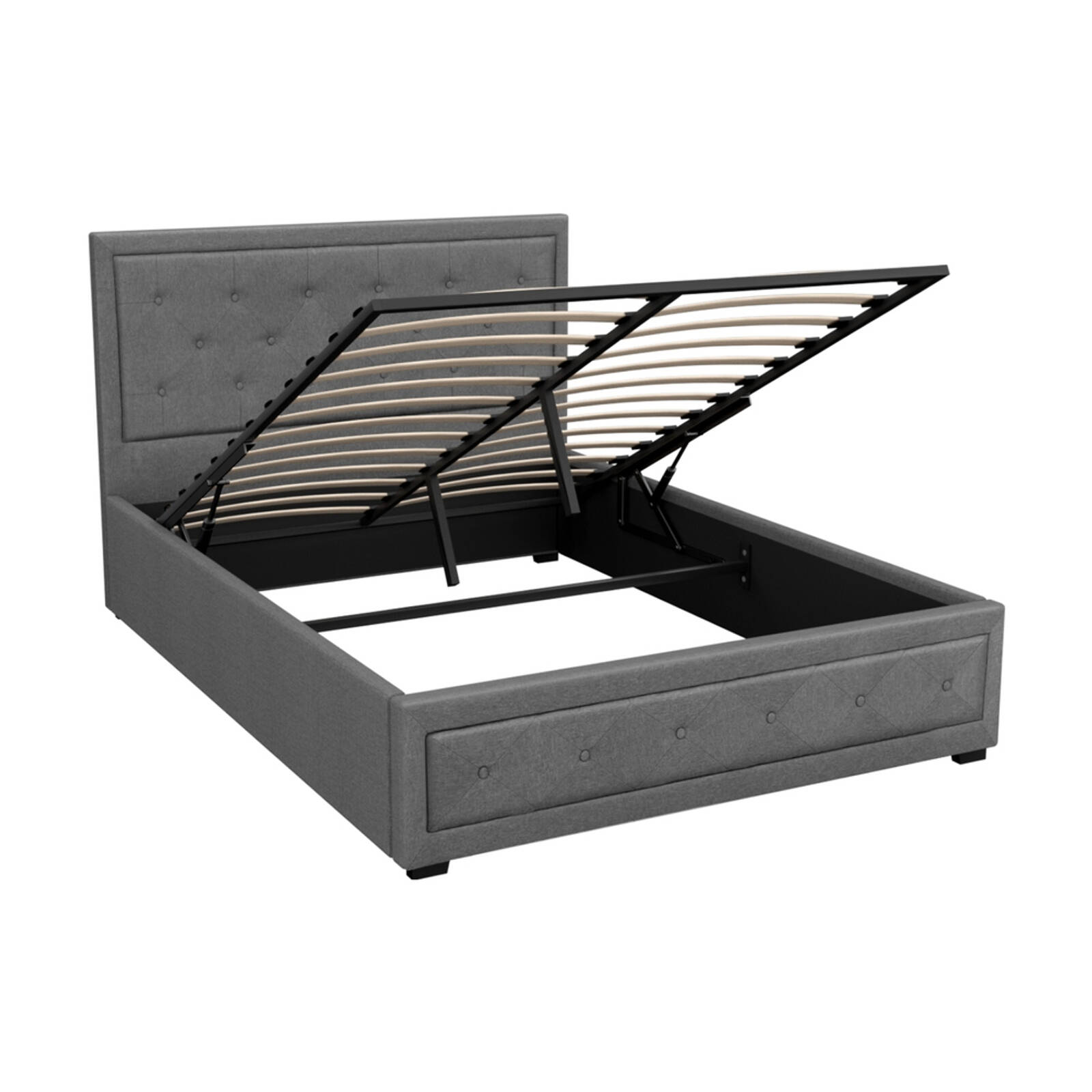 Artiss Bed Frame Gas Lift Double Grey