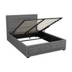 Artiss Bed Frame Gas Lift Double Grey