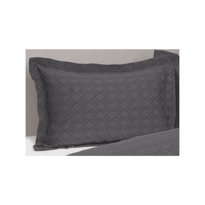 2PK Jason Commercial Villa Matelasse Pillow Sham 48x73cm Slate