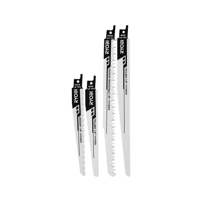 Ryobi 4 Piece Reciprocating Saw Blade Set