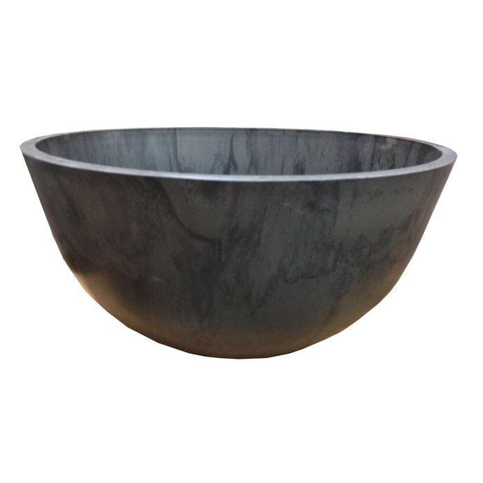 Respect 41cm Charcoal Green Earth Low Bowl Planter