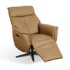 1825 Interiors Vance Leather Recliner Powered Swivel Chair Furniture Tan