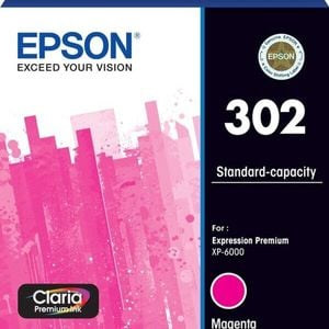 Epson Epson 302 Magenta Ink Cartridge Toner C13T01W392 Genuine Original
