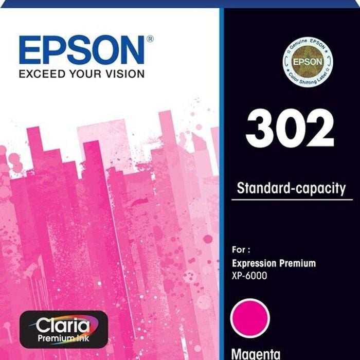Epson Epson 302 Magenta Ink Cartridge Toner C13T01W392 Genuine Original