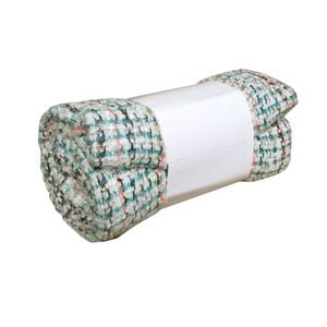 Hotel Living Evie Knitted Fringe Throw Rug D1