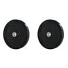 2pk Bumper Plate Weight Lift Home Gym Workout Exercise 10kg Black