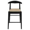 Arden Solid Oak Loom Kitchen Counter Stool (Black)