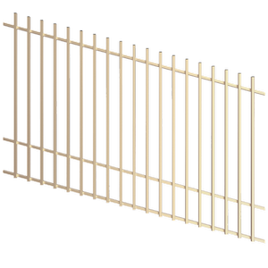 ProtectorAl 1201 - 2400 x 1500mm Primrose Raked Up to 15º Batten Pool Fence Panel